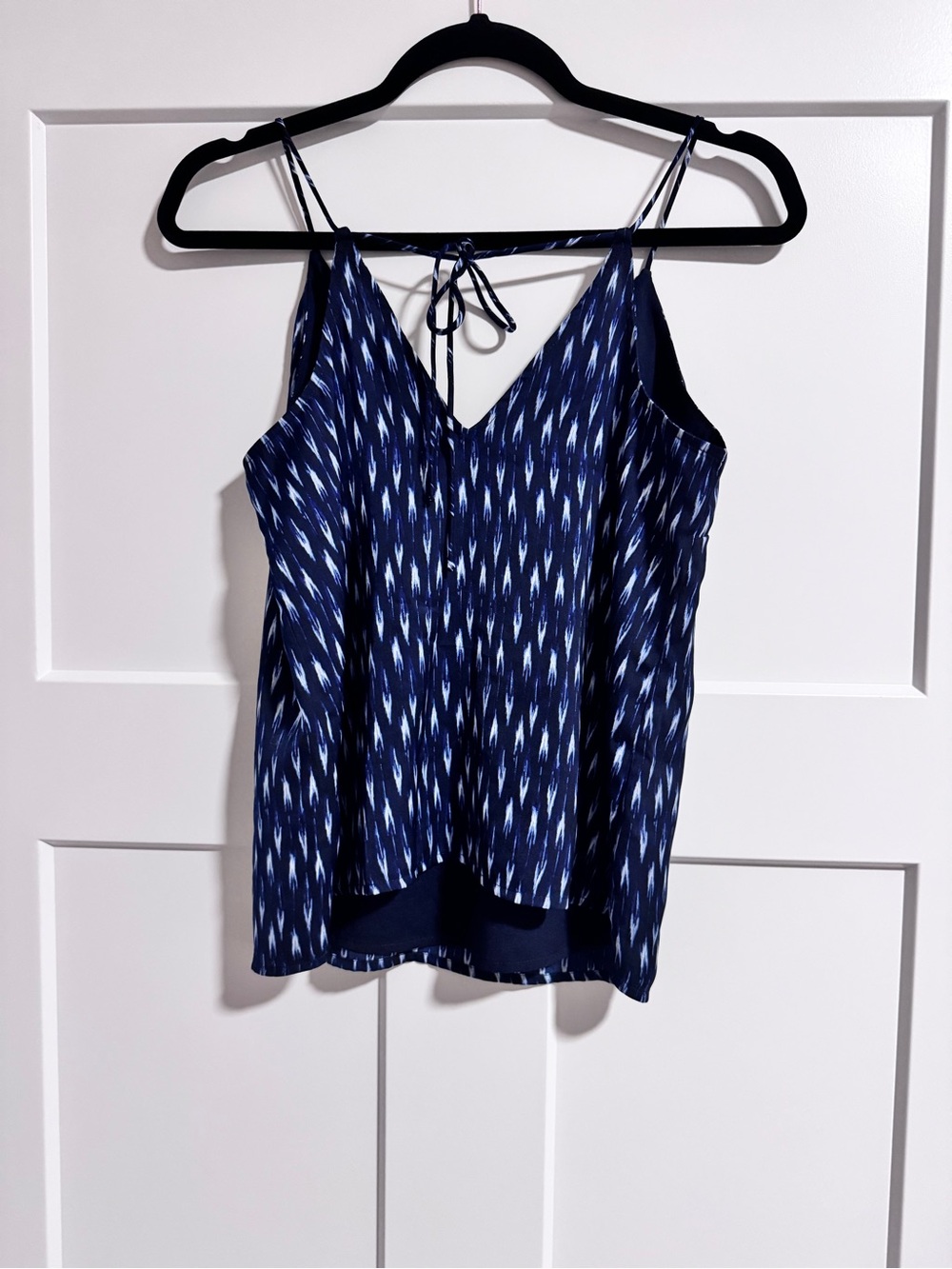 Banana Republic Navy and White Printed Cami Tank
